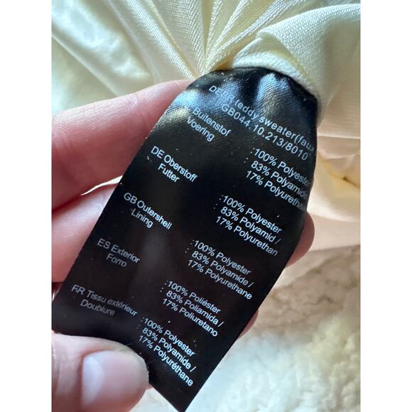 GOLDBERGH Deer Teddy Oversized Sweatshirt Faux Fur Medium - Picture 9 of 11